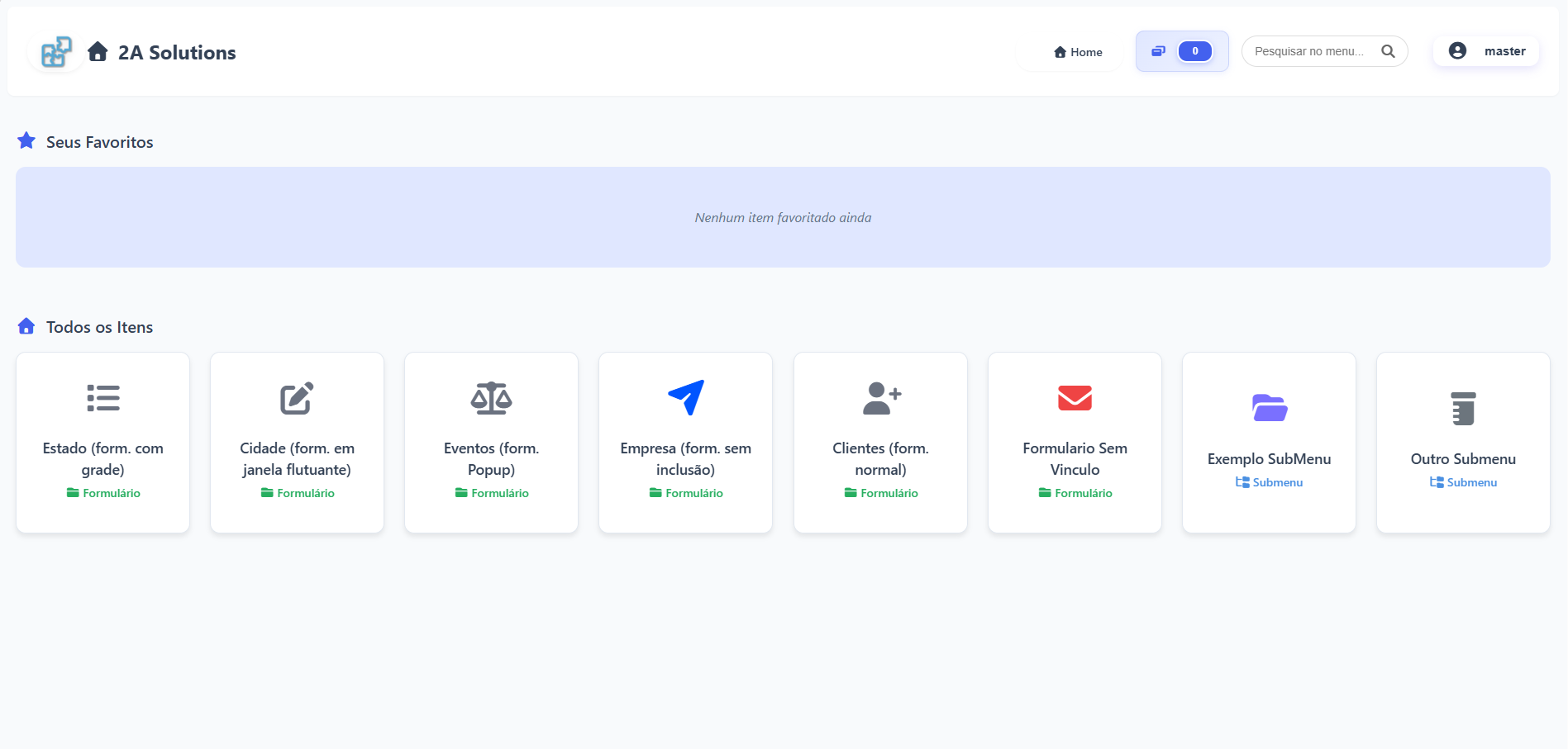 Interface Formulário